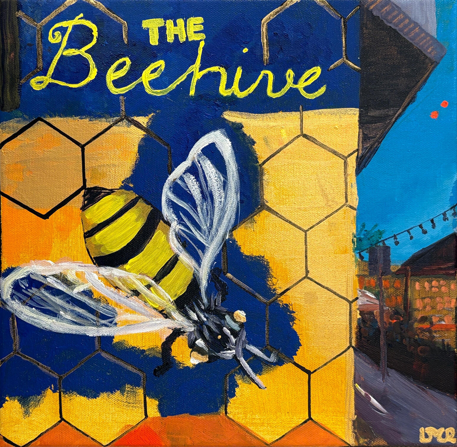 The Beehive, 12"x12"