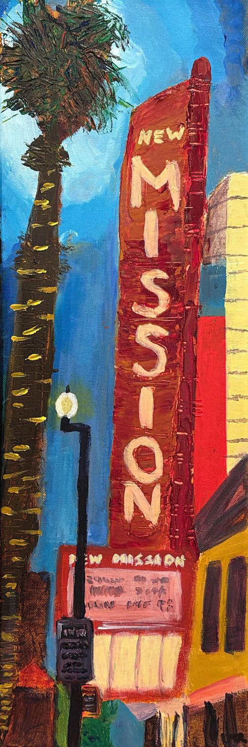 New Mission, 18"x4"